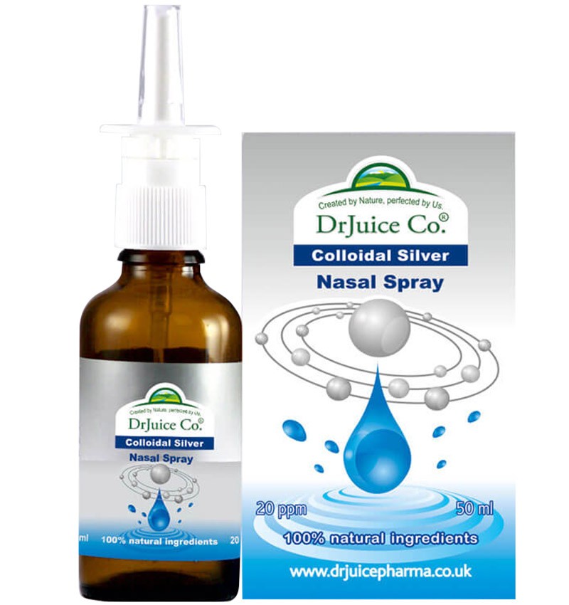 Argint coloidal, spray nazal, 50 ml DrJuice