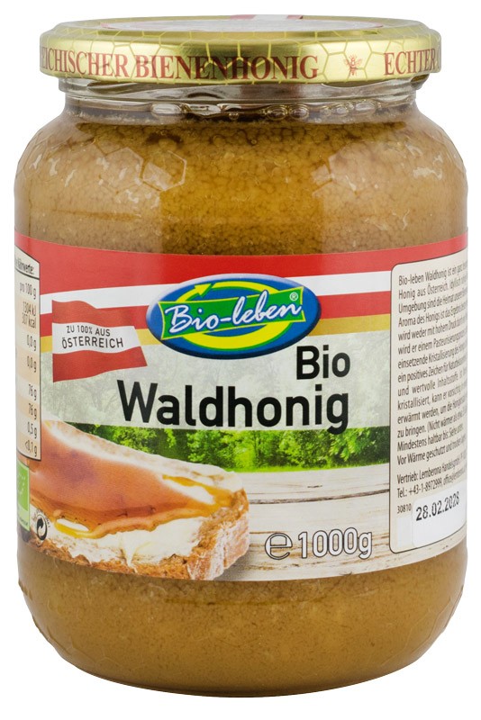 Miere BIO de padure, 1000 g Bio Leben