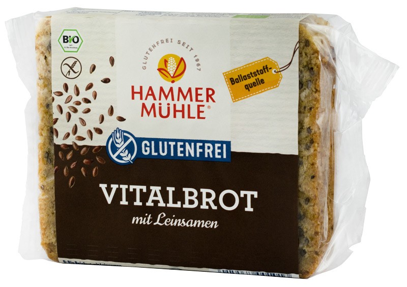 Paine BIO Vital cu seminte de in, 250 g HAMMER MUHLE
