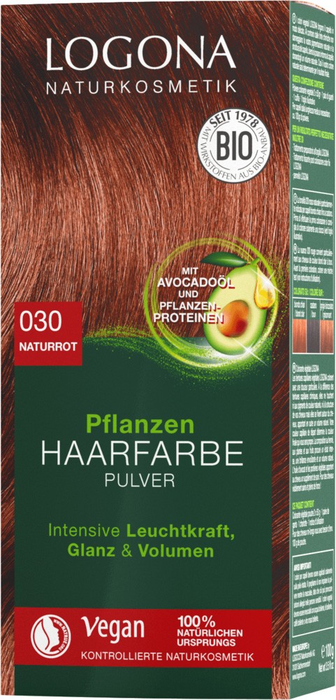 Vopsea de par BIO, 100 g ROSCAT NATURAL Nuanta 030 Logona