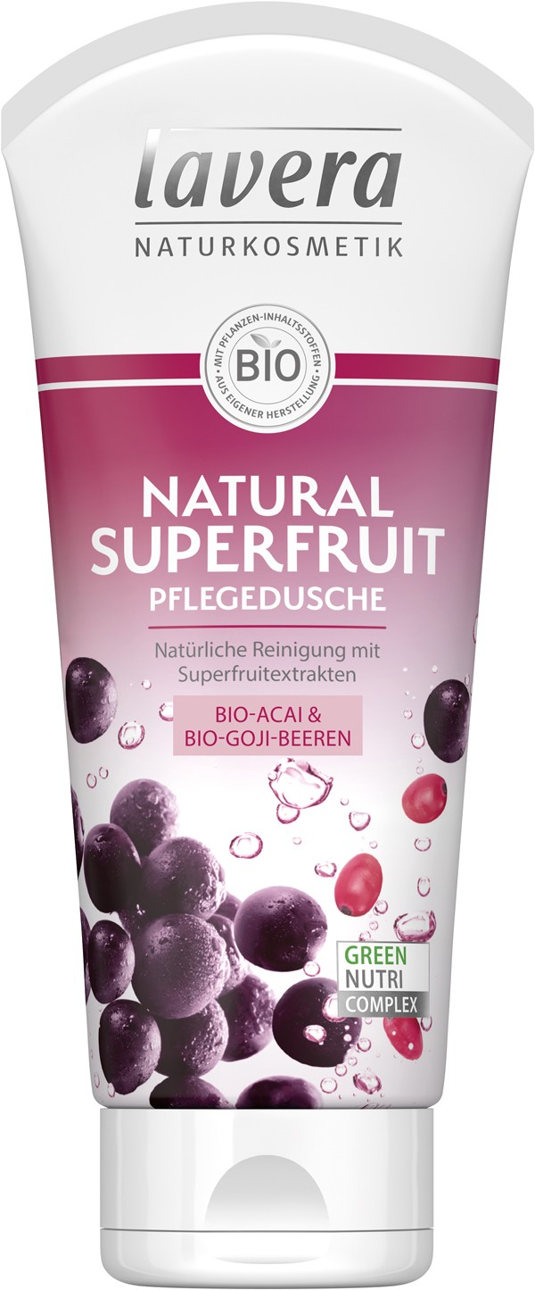 GEL DE DUS BIO NATURAL SUPERFRUIT, 200ML LAVERA