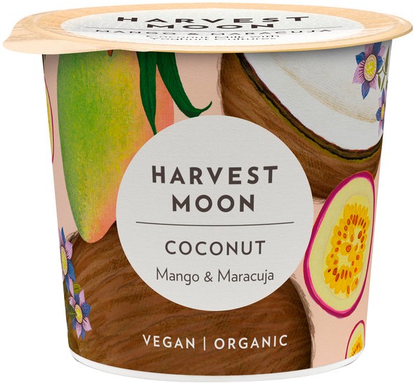 PREPARAT BIO FERMENTAT DIN BAUTURA DE COCOS CU MANGO SI MARACUJA, 275G HARVEST MOON