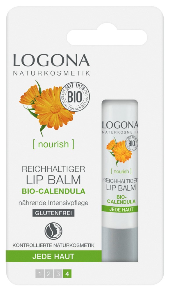BALSAM DE BUZE CU GALBENELE, BIO 4.5G LOGONA