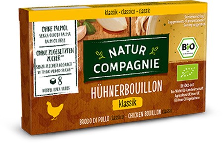 Supa bio de pui, 8 cuburi NATUR COMPAGNIE