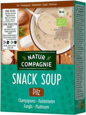 Supa bio instant de ciuperci, 3 BUC, 51g NATUR COMPAGNIE