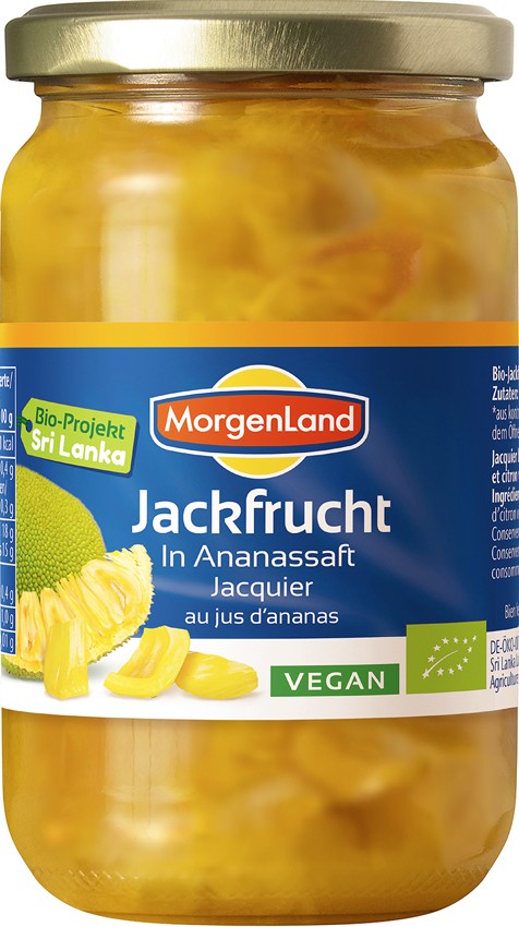 Jackfruit BIO in suc de ananas, 350 g MORGENLAND
