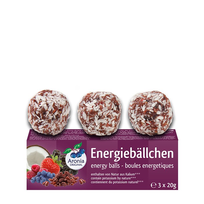 Bombite energetice bio cu Aronia, 60 g (3X20g) Aronia Original