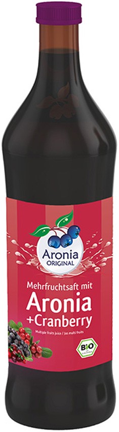 Suc BIO de aronia cu suc de merisoare, 0,7l Aronia Original