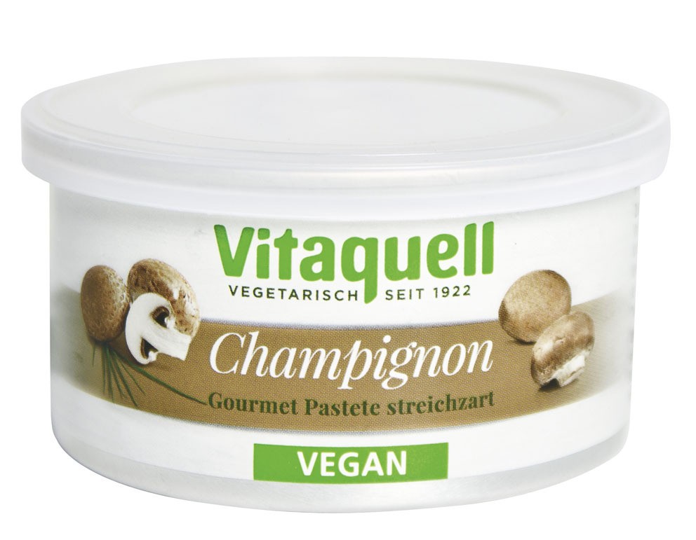 Vitaquell Pate vegetal BIO, cu ciuperci, Gourmet 125 g