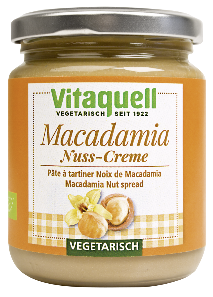 Vitaquell Crema BIO din nuci macadamia, 250g