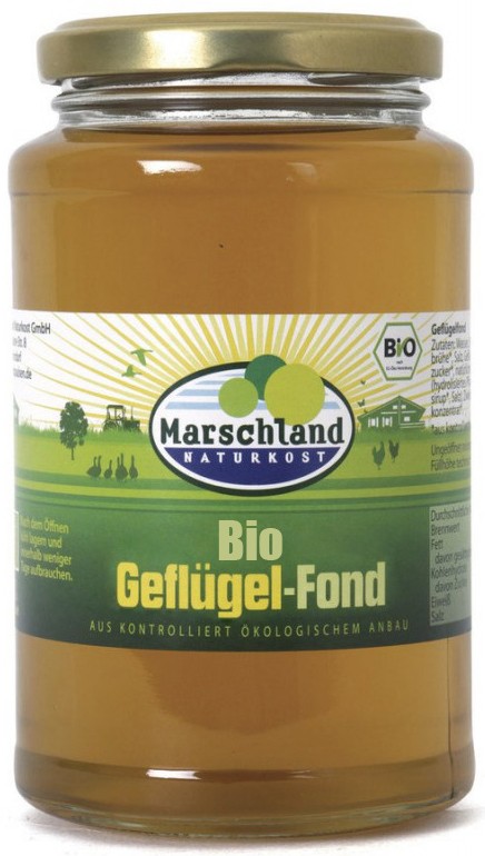 Baza pentru supa de pasare bio, 390 ml Marschland Naturkost