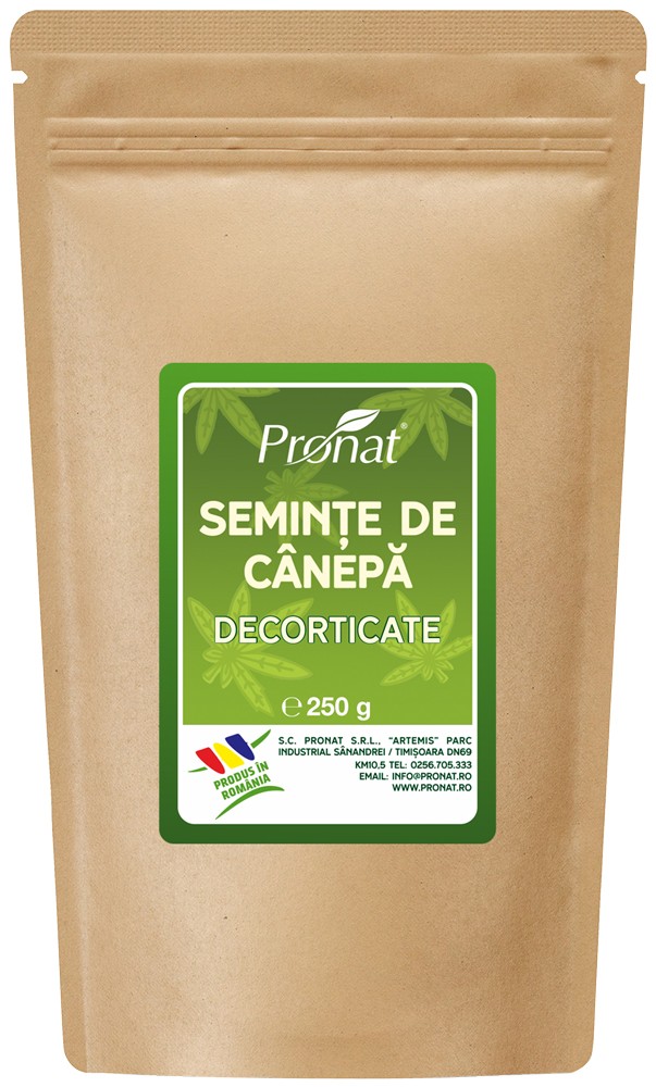 SEMINTE DE CANEPA DECORTICATE, 250G
