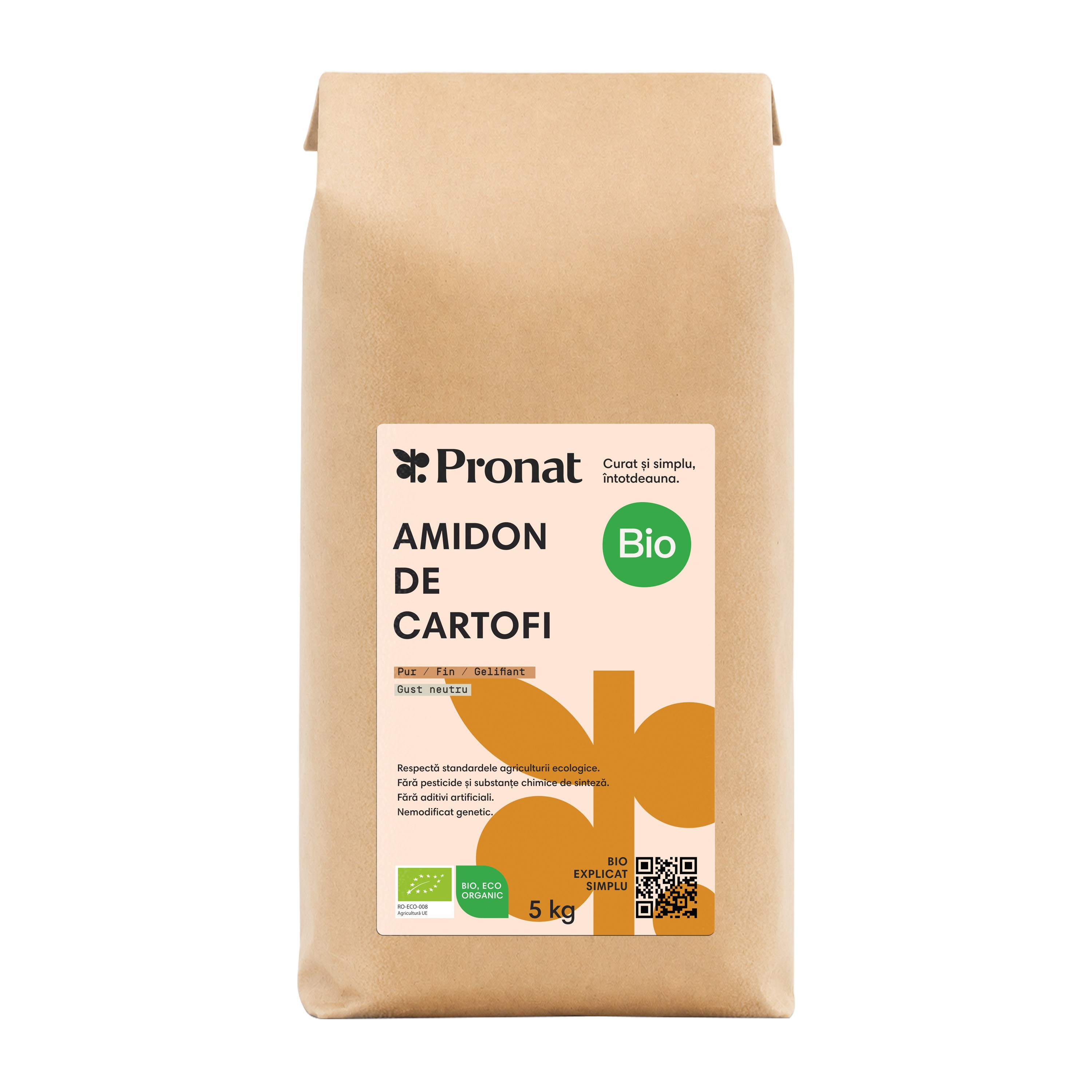 Amidon de cartofi bio, 5kg Pronat