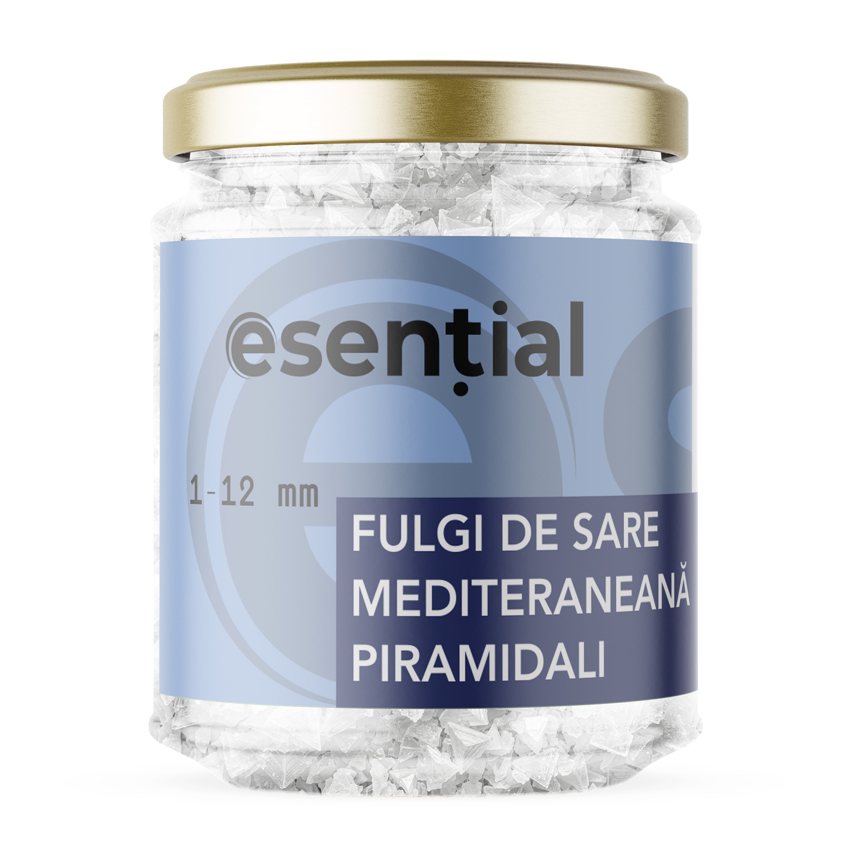 Fulgi de sare mediteraneană piramidali, 1–12 mm, 90 g, Esential