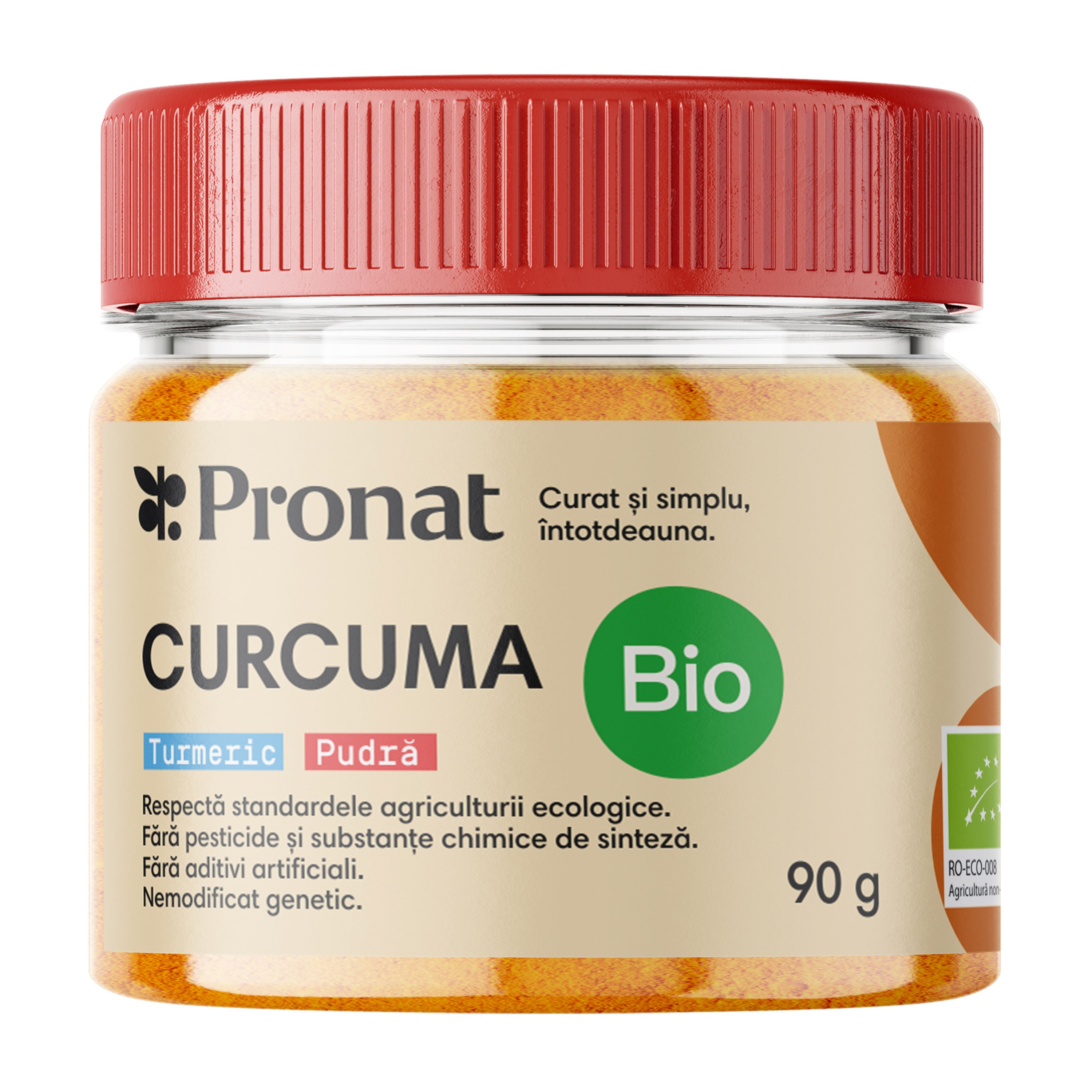 Curcuma bio, 90g Pronat