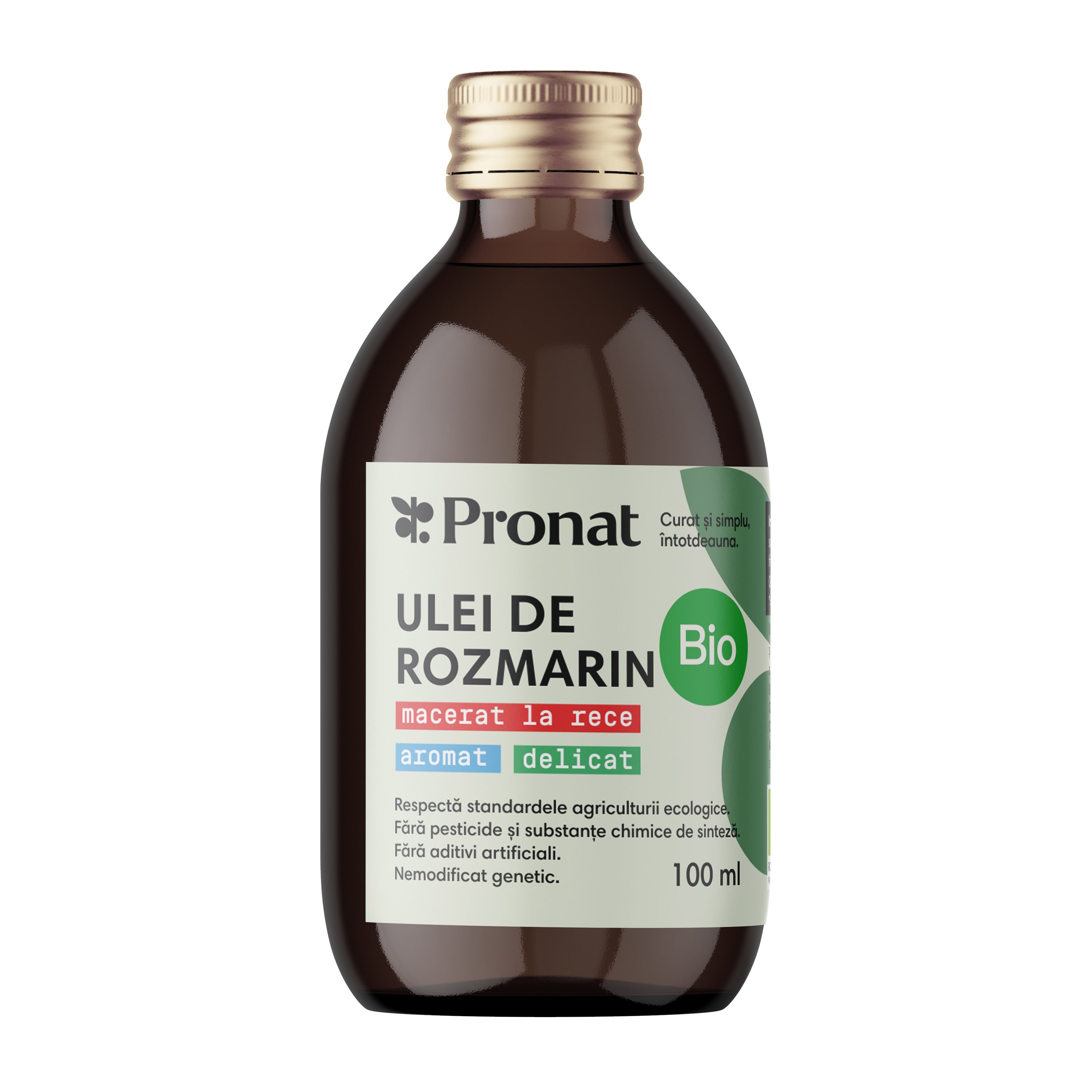 Ulei bio de rozmarin macerat la rece, 100ml Pronat