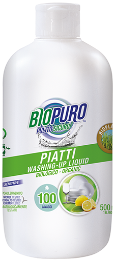 Detergent lichid pentru vase, 500ml Biopuro
