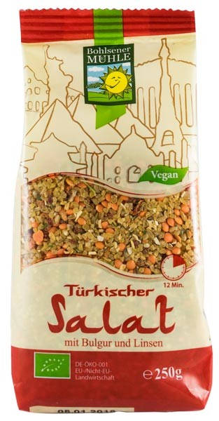 amestec bio pentru salata de linte si bulgur in stil trucesc, 250g Bohlsener Muhle