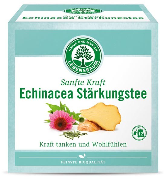 Ceai bio fortifiant cu echinacea, 12 plicuri x 2g, 24g LEBENSBAUM