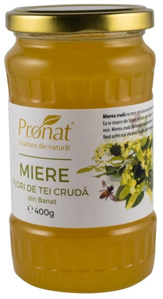 Miere din flori de tei cruda 400g