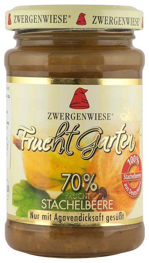Gem bio de agrise, indulcit cu sirop de agave, 225 g ZWERGENWIESE
