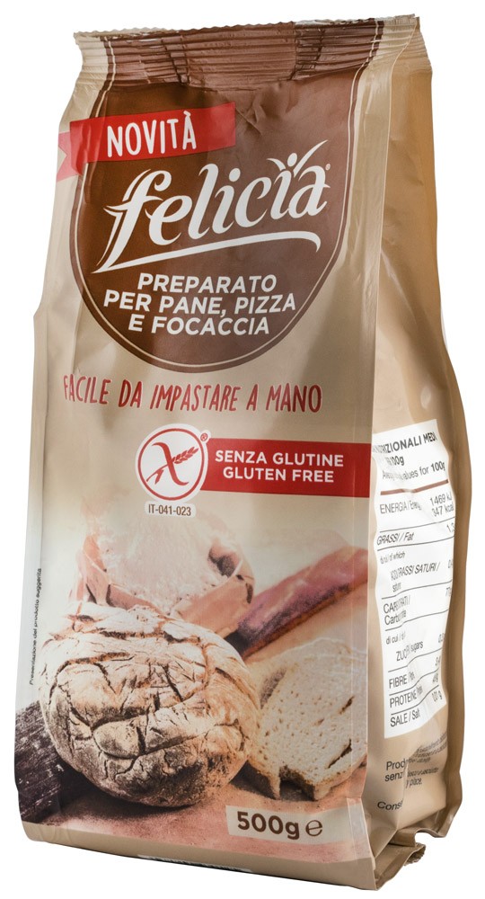 AMESTEC FARA GLUTEN PENTRU PAINE, PIZZA SI FOCACCIA, 500G Felicia