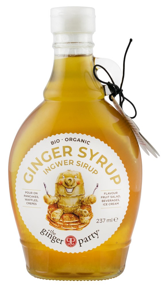 The ginger party Sirop Bio de ghimbir, 240 g