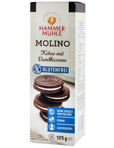 Hammer Muhle - Molino, biscuiți cu crema de vanilie, 125 g