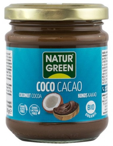 NATUR GREEN – PASTA BIO DE COCOS CU CACAO, 200G