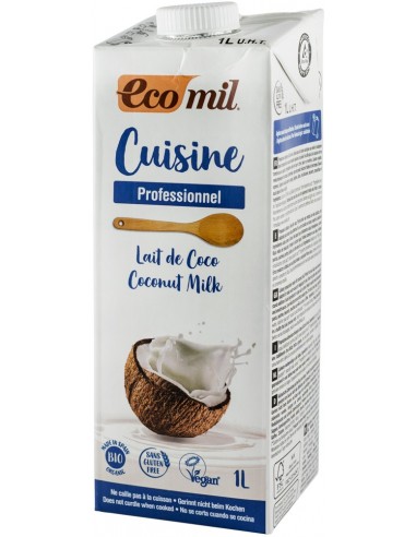 Ecomil Cuisine – Crema vegetala BIO pentru gatit pe baza de lapte de cocos, 1000ml      
