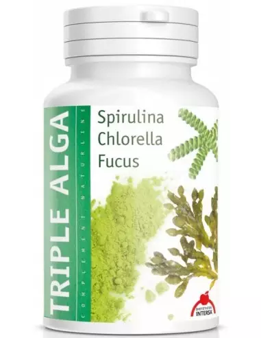 TRIPLU ALGE SPIRULINA, CHLORELLA, FUCUS, 46,8G DIETETICOS INTERSA