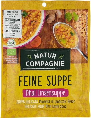 Natur Compagnie -Supă cremă Bio de linte, 60g