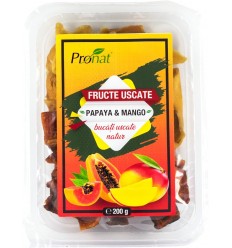 PAPAYA & MANGO - FRUCTE USCATE NATUR 200G