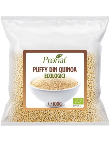 Puffy bio din quinoa, 100g Pronat
