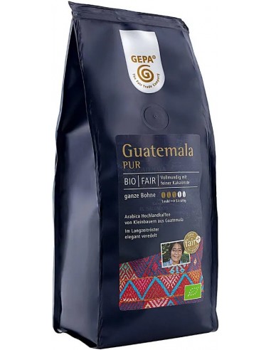 Cafea bio boabe Guatemala Pur, 250g Gepa