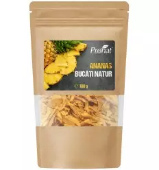 Ananas bucati natur, 100g...