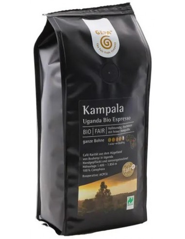 Cafea bio boabe Kampala, 250g Gepa