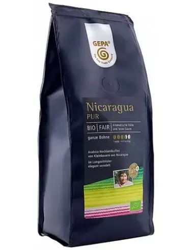 Cafea bio boabe Nicaragua Pur, 250g Gepa
