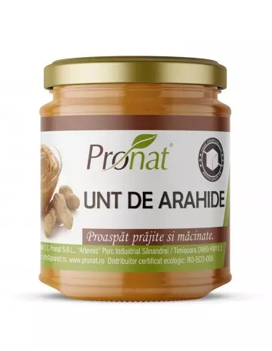 Unt de arahide, 190g / 200ml Pronat
