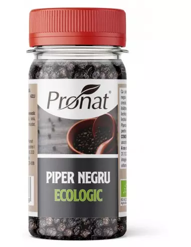 Piper negru boabe bio, 55g Pronat