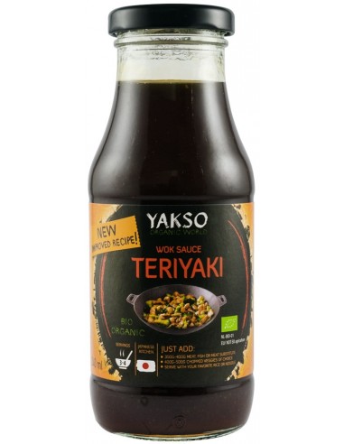 Sos bio pentru wok Teriyaki, 240ml Yakso