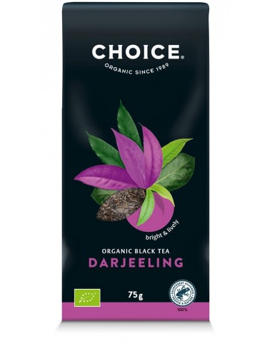 Ceai negru bio Darjeeling, 75g Choice®