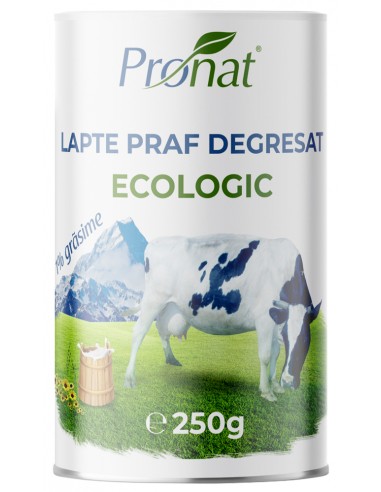 Lapte praf bio degresat, 1% grasime,...