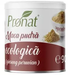 Pudra de maca bio, 90g Pronat