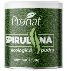 Spirulina bio pulbere, 90g...
