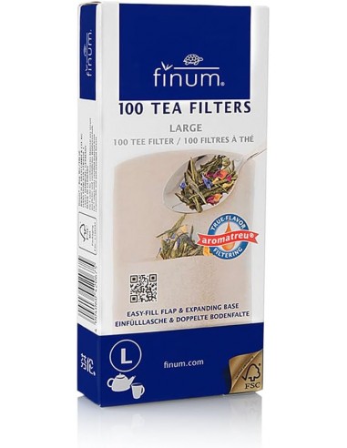 Filtre pentru ceai, marimea L, maro,...