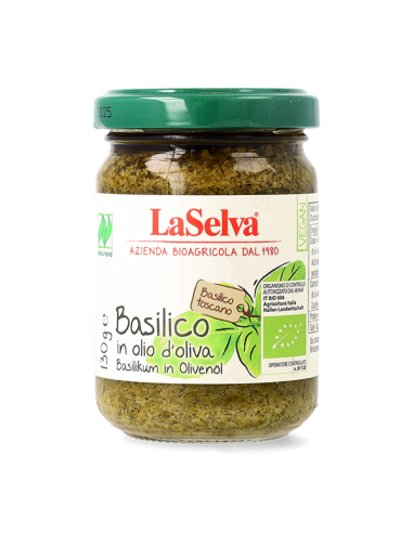 Busuioc bio in ulei de masline, 130g...
