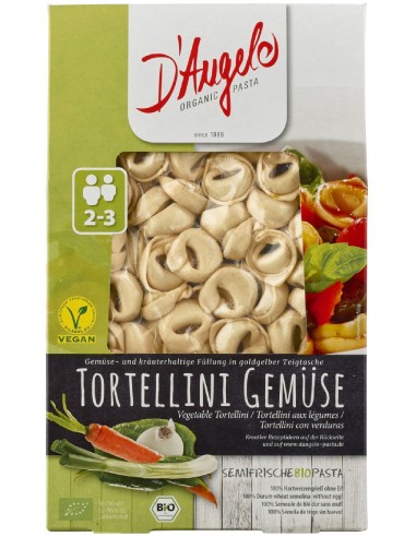 D’Angelo Pasta - Tortellini bio cu legume, 250g