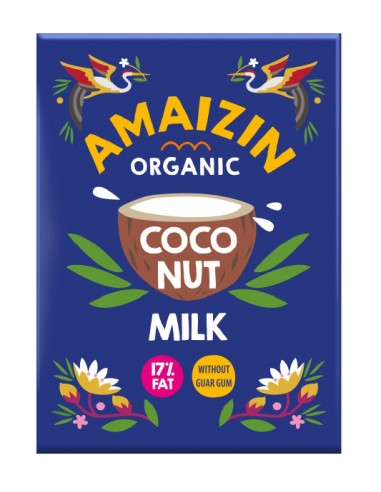Lapte bio de cocos 17% grasime, 500ml...