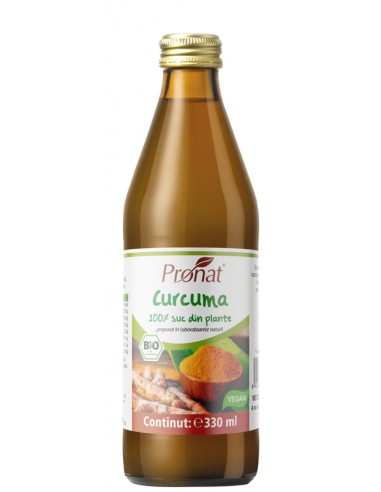 Suc bio de curcuma, 330ml Medicura